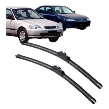 Imagem de Par Palheta Limpador Parabrisa CIVIC 1991 a 2000 - Tiger