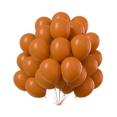 Imagem de Balões De Látex Laranja, Marrom E Vermelho De 10 E 12 Polegadas, 10, 2