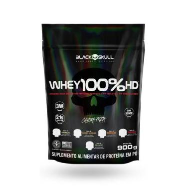 Imagem de Wh ey Prot ein HD 3 W  Black Skull  Refil  900g  Chocolate
