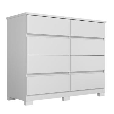 Imagem de Cômoda 8 Gavetas Apolo Branco
