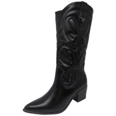 Imagem de Bota Feminina Country Conforto Elegante Resistente Via Marte-Feminino
