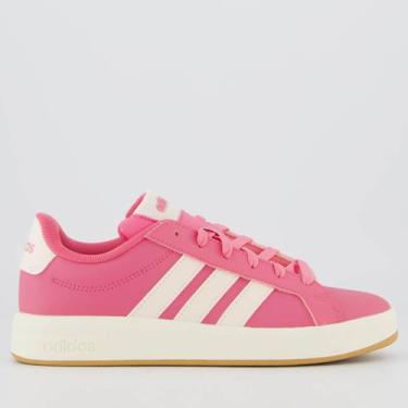 Imagem de Tênis Adidas Grand Court 3.0 Juvenil Rosa, 35