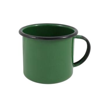 Imagem de Caneca Esmaltada Ewel - 10cm - 670ml - Esmaltado Ewel, Verde Escuro