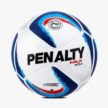 Imagem de Bola de Futebol Penalty Max 100 Uf Xxiv, Branco, Azul, Vermelho, UN