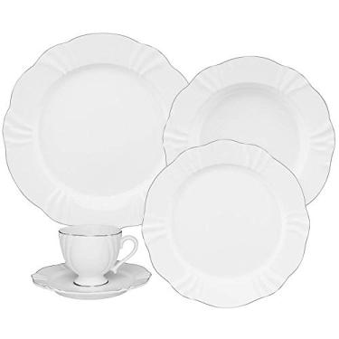 Imagem de Aparelho de Jantar e Chá, 30 Peças, Oxford, Soleil Katherine com filete Prata