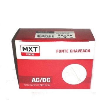 Imagem de Fonte Estabilizada Chaveada Bivolt 5v 2a Plug P4 5.5mm X 2.