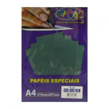 Imagem de Papel Color Plus Verde A4 120G 20 Folhas Off Paper 7510