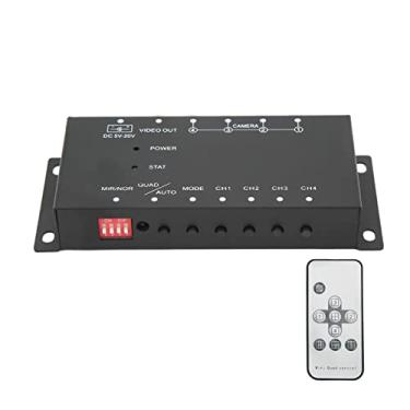 Imagem de Divisor de DVR de carro para veículo móvel 4CH,kit divisor de gravador de vídeo MDVR 720P com suporte para cartão de memória 64G Divisor de gravador digital móvel com remoto