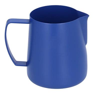 Imagem de Espumas de café jarro, pote de leite, caneca de café, copo de leite com saída de água sem gotejamento para cozinha café 400 ml/600 ml (400 ml)