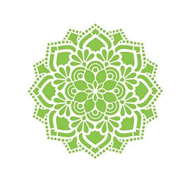Imagem de Stencil de Acetato para Pintura OPA Simples 20 x 25 cm - 2461 Mandala Flor Renda