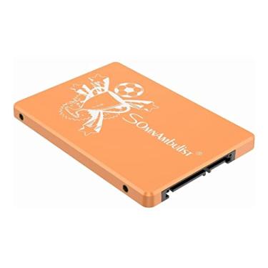 Imagem de Somnambulist SSD 120GB SATA III 6GB/S Interno Disco sólido 2,5”7mm 3D NAND Chip Up To 520 Mb/s (Dourado Troféus-120GB)
