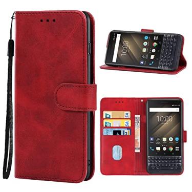 Imagem de capa de proteção contra queda de celular Para BlackBerry Key2 Case de telefone de couro