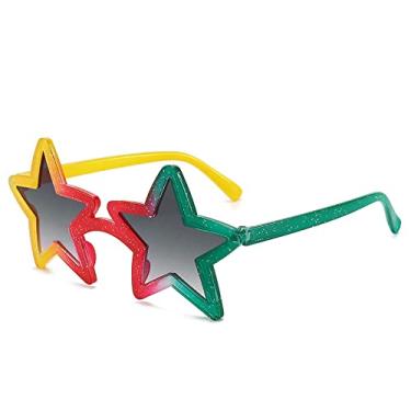 Imagem de Óculos de Sol Pentagrama Personalidade Moda Óculos de Sol Tendência Festa Engraçado Praia Óculos de Sol, 3, Tamanho Único