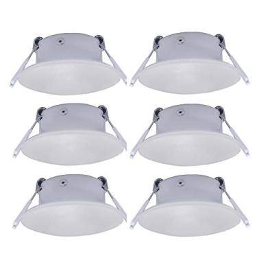 Imagem de Facon 3 polegadas LED RV Puck Light Full Aluminium Recessed LED Teto Light, 12V Luz interior para RV Motor-Homes Camper Caravan Trailer Boat (pacote com 6)