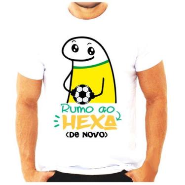 Imagem de Camiseta Brasil Copa Do Mundo Blusa Flork Meme Engraçado - Vidape