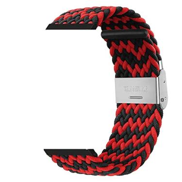 Imagem de HAZELS Pulseiras de relógio de nylon trançado com fivela elástica para Garmin Fenix 7 7X 6 6X Pro 5X 5 3HR 945 S60 S62 Pulseira de liberação rápida Correias de nylon (Cor: F, Tamanho: Quickfit 22mm)