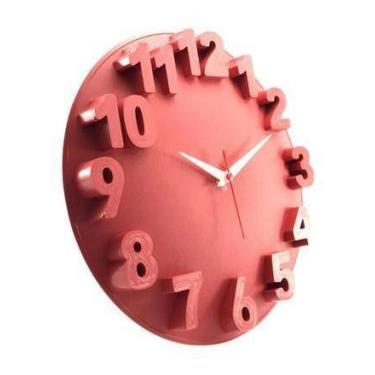 Imagem de Relógio De Parede 3D Redondo Silencioso Decorativo Para Casa Sala Cozi