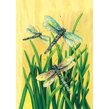 Imagem de Toland Home Garden 111402 libélulas em voo 32,5 x 45,7 cm, decoração de jardim, 31,7 x 45,7 cm