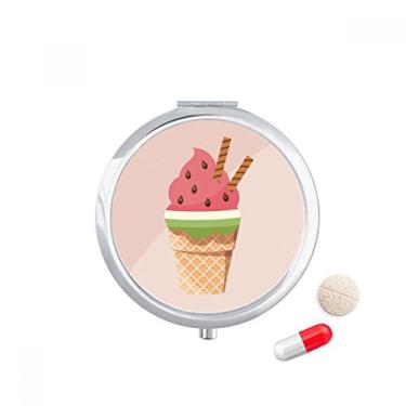 Imagem de Estojo de comprimidos de sorvete de melancia para biscoitos, caixa de armazenamento de remédios