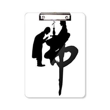 Imagem de Pasta de prancheta budista monge guanyin budista religião placa de apoio A4