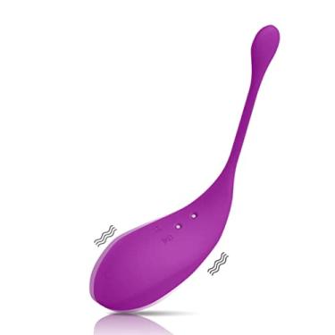 Imagem de Vibrador Egg Feminino Estimulador do Ponto g E Clitóris Sexual Com Controle Remoto 12 Velocidades Sexuais (Roxo)