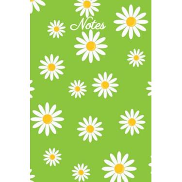 Imagem de Notes Notebook with a Daisy Pattern on a Light Green Background Cover 6 x 9 inches 100 College Ruled Pages: Great gift idea for Christmas, Birthday, and every occasion.