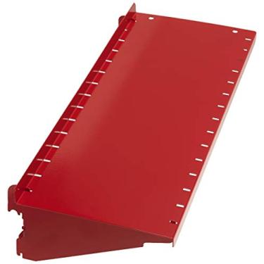 Imagem de Wall Control Prateleira de 15 cm de profundidade para montagem de prateleira Pegboard e placa de ferramentas ranhurada - Vermelho