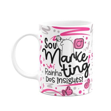 Imagem de Caneca Flork Profissões - Sou Marketing rainha dos insights