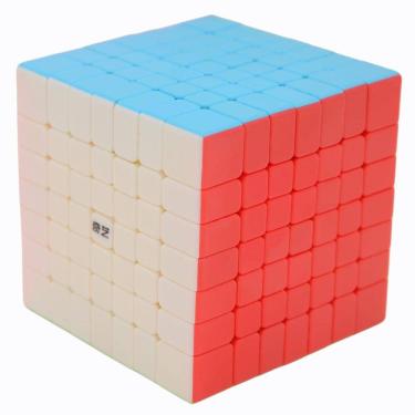 Imagem de Bukefuno QY 7x7 Qixing Speed Cube Puzzle Magic Stickerless (versão 2021) QY QiXing 7x7x7 Color Magic Cube Toy 70 MM