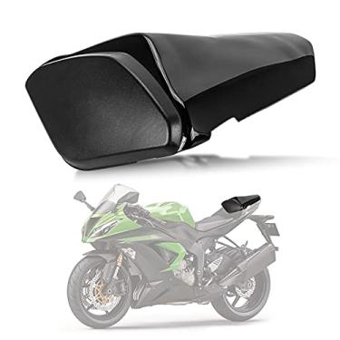 Imagem de PSLER Capa de carenagem do banco traseiro da motocicleta para Ninja ZX6R 2009-2018 (preto)