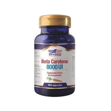 Imagem de Vitamina A Beta Caroteno 8000 UI Vitgold 100 capsulas-Unissex