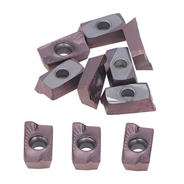 Imagem de Pastilhas de torneamento CNC, 10 peças de acabamento de carboneto para torno, baixo coeficiente de fricção para aglomerado
