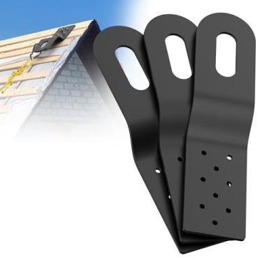 Imagem de Gadgetzan Âncora de segurança de telhado, âncora de telhado permanente para proteção contra quedas conecta-se a superfícies de madeira, uso de âncora de telhado de metal com arnês de telhado, cordas