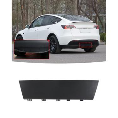 Imagem de LIMBQS Capa de gancho de reboque de para-choque traseiro para Tesla Model Y, tampa de olho de reboque de carro para Tesla 2020-2022 1494009-00-A