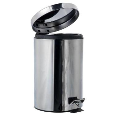 Imagem de LIixeira Redonda Base Alta com Pedal - Just Home Collection