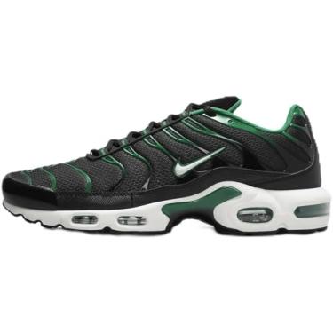 Imagem de Nike Tênis masculino Air Max Plus, Goma malaquita preta e branca marrom claro, 44