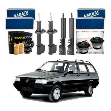 Imagem de Kit Amortecedor Dianteiro Traseiro Elba 1.5 1.6 1989 A 1997 - Nakata