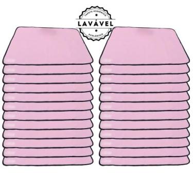 Imagem de Kit com 24 Tapetinhos Alta Absorção para Pets 100x70 Rosa - 200 Lavage