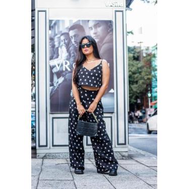 Imagem de Blusa Top de alcinha estampado com alça regulavel - Le Julie, Preto, G