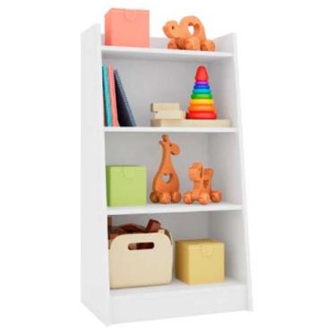Imagem de Estante Montessori Infantil Multiuso 4 Prateleiras Art In Móveis, Bran