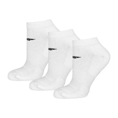 Imagem de Meia Esportiva Penalty Juvenil Cano Baixo X3 Pares , Branco