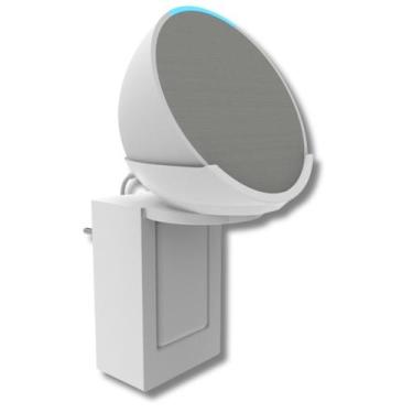 Imagem de Suporte de Parede e Tomada Compatível Alexa Echo Pop - ARTBOX3D, Branc