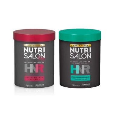 Imagem de Kit 2 Mascaras Hidratacao + reconstrucao Hnr 1kg Embelleze