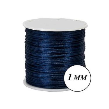 Imagem de Fio Cordão Cetim 100m Seda Rabo Rato de Rato 1mm - Rolos Vários Tamanh