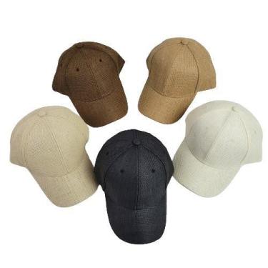 Imagem de Boné de Palha Modelo Unissex Luxuoso com Acabamento Premium Ajustável 