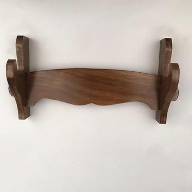 Imagem de Suporte de espada, suporte de exibição Katana, suporte de espada Samurai de montagem em parede, suporte de espada de madeira maciça, suporte de espada multicamadas, cabide de exibição ajustá