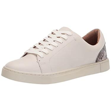 Imagem de Frye Tênis feminino Ivy Crochet Low Lace, Pó Branco Multi (Calfy Aniline/Couro Diamante), 39