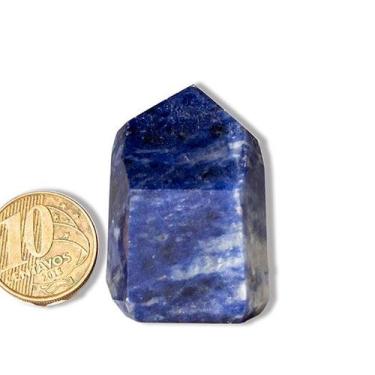 Imagem de Ponta Sodalita Gerador Pedra  Natural 3 a 5cm 30g Classe A - Varejo
