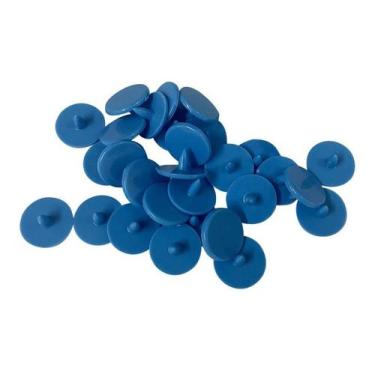 Imagem de Botão De Pressão Colorido Original Ritas 100 Unidades, Azul Turquesa