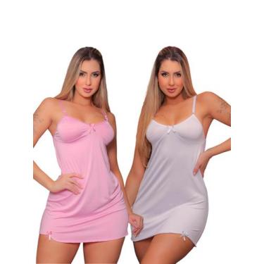 Imagem de Kit 2 camisola lisa rosa e branco - LA CASA LIS, P